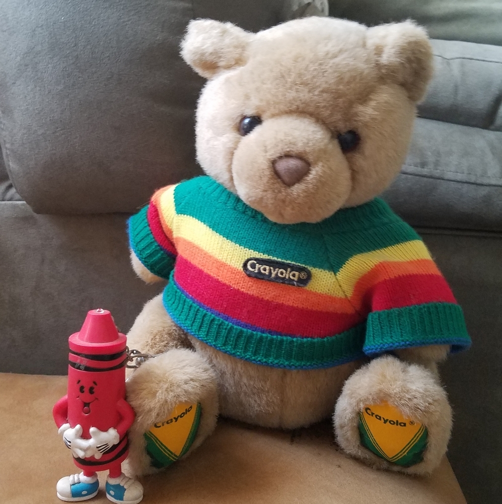 Crayola Teddy Bear and keychain